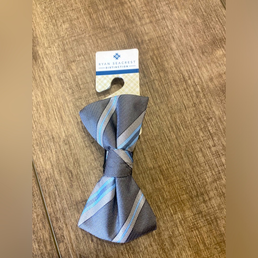 Ryan Seacrest Distinction Imperial Stripe bow tie